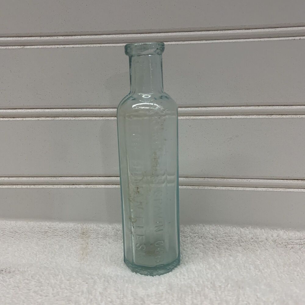 KENDALLS SPAVIN CURE FOR HUMAN FLESH-ENOSBURGH FALLS, VT. Citron Med Bottle